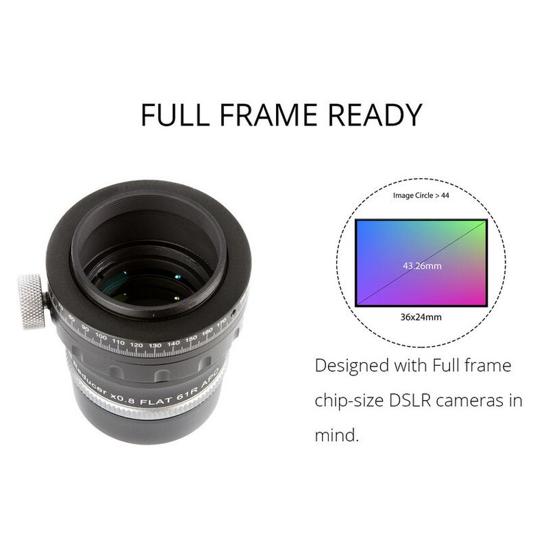 William Optics Adjustable Flattener Reducer Flat61R pour ZenithStar 61