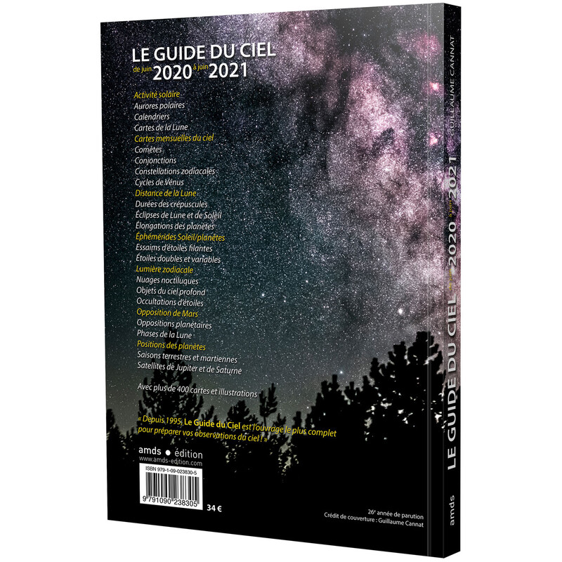 Almanach Amds édition  Le Guide du Ciel 2020-2021