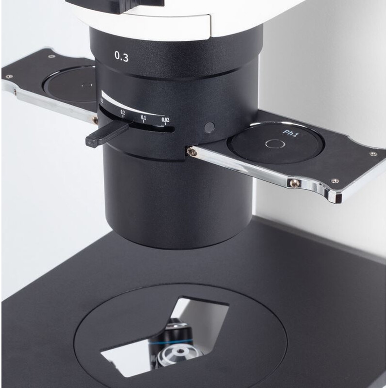 Microscope inversé Motic AE31E bino, infinity, 40x-400x, phase, Hal, 30W
