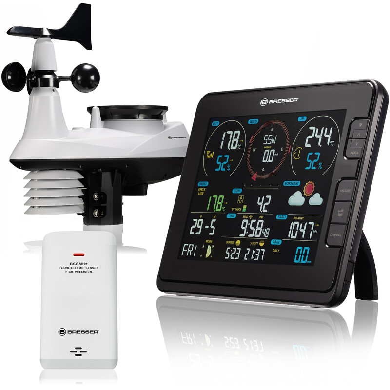 Station météo professionnelle Thermo-hygro-baromètre-anémomètre