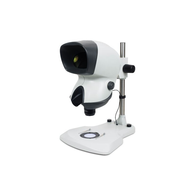Microscope stéréo zoom Vision Engineering MANTIS Elite-Cam, MHD-TS , Statif à colonne, Lumière transmise et réfléchie, LED,  Caméra, 2MP, uEyeSW, sans Objectifs