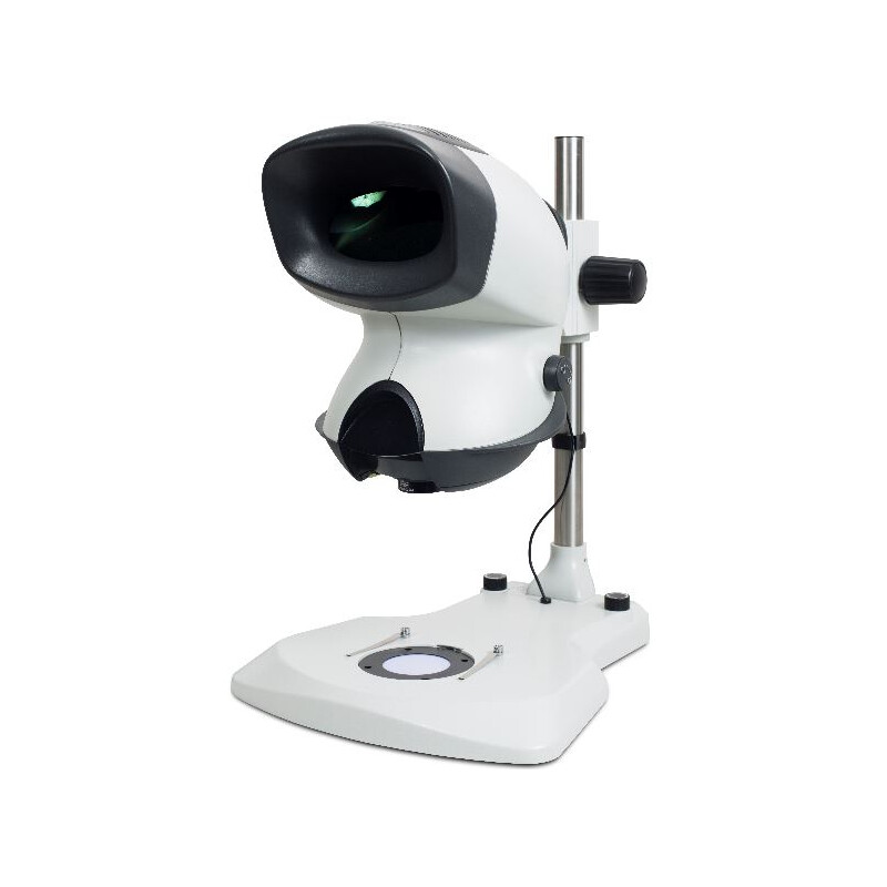 Microscope stéréo zoom Vision Engineering MANTIS Compact TS, MC-TS, Tête, Lumière incidente et transmise, LED, Statif à colonne, 2, 4, 6, 8x, sans objectif,
