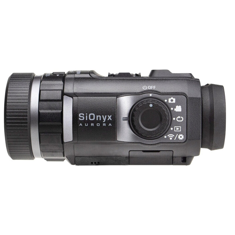 Vision nocturne Sionyx Aurora Black avec étui rigide, carte mémoire 32 Go, 2ème batterie, dragonne