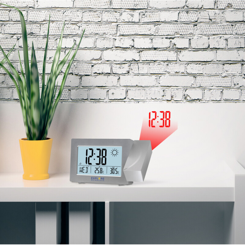 Explore Scientific Horloge de projection avec prévisions météo