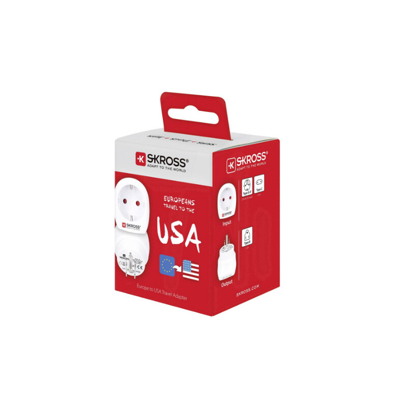 Alimentation électrique Skross Adaptateur de voyage Europe vers USA