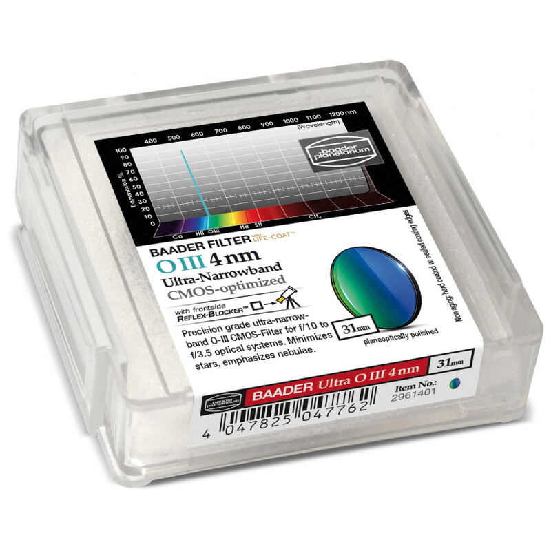 Filtre Baader OIII CMOS Ultra-Narrowband 31mm
