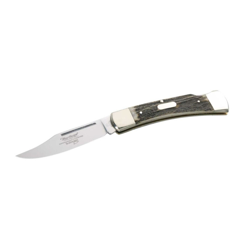 Couteaux Hartkopf-Solingen Taschenmesser, Stahl 1.4110, HirschhornSchalen