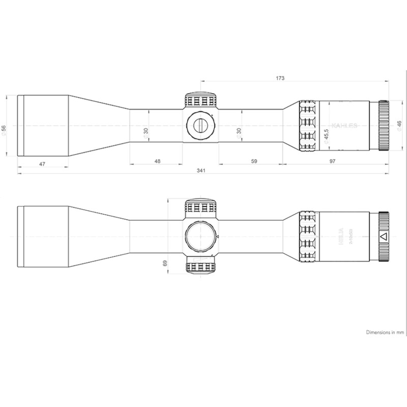 Kahles Lunette de tir HELIA 2-10x50i, 4-Dot