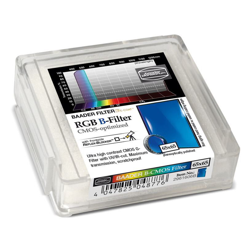 Filtre Baader RGB-B CMOS 65x65mm