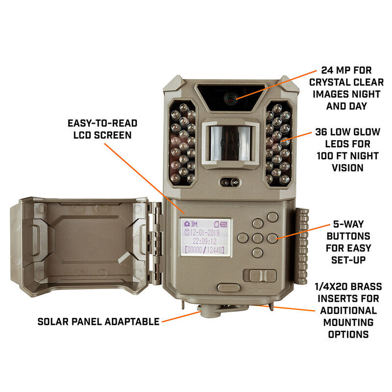 Appareil-photo spécial gibier Bushnell 24MP Prime core prime marron low glow