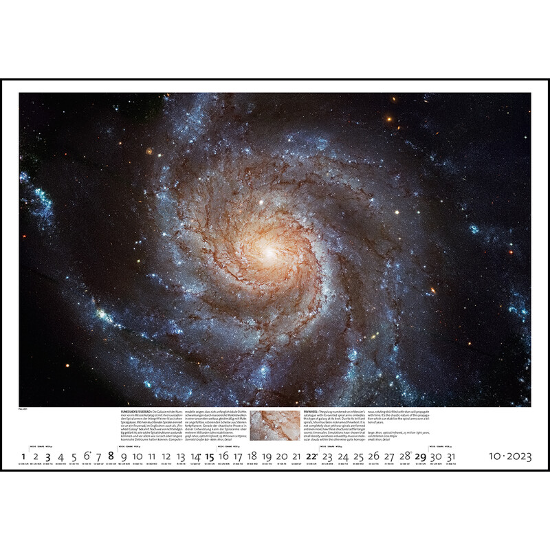 Calendrier Palazzi Verlag Sternzeit 2023