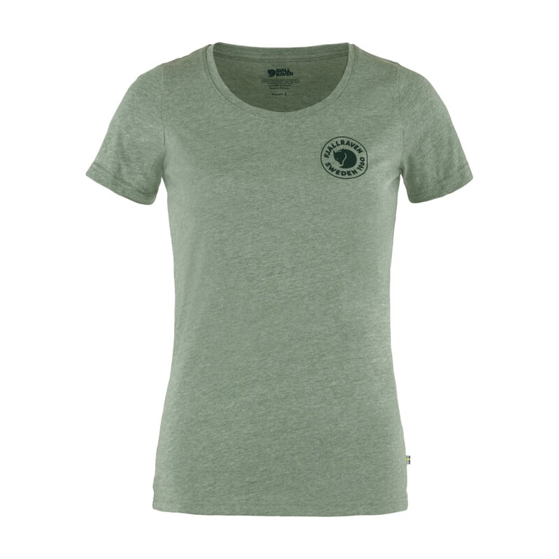 Fjällräven 1960 Logo T-Shirt W, 614-999 Patina Green-Melange, M