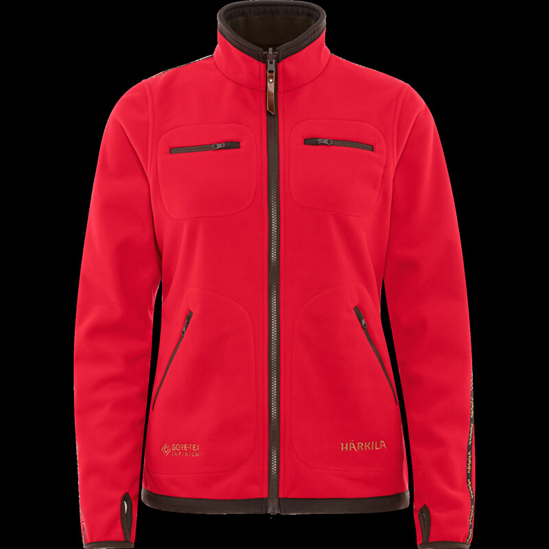 Härkila Kamko, veste polaire femme, marron/rouge, taille S