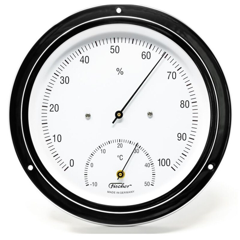 Station météo Fischer Thermomètre climatique blanc