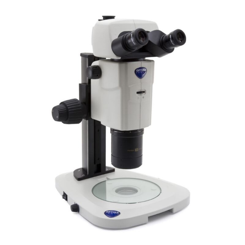 Microscope stéréo zoom Optika SZR-180, trino, CMO, w.d. 60mm, 10x/23, 7.5x-135x, LED, click stop