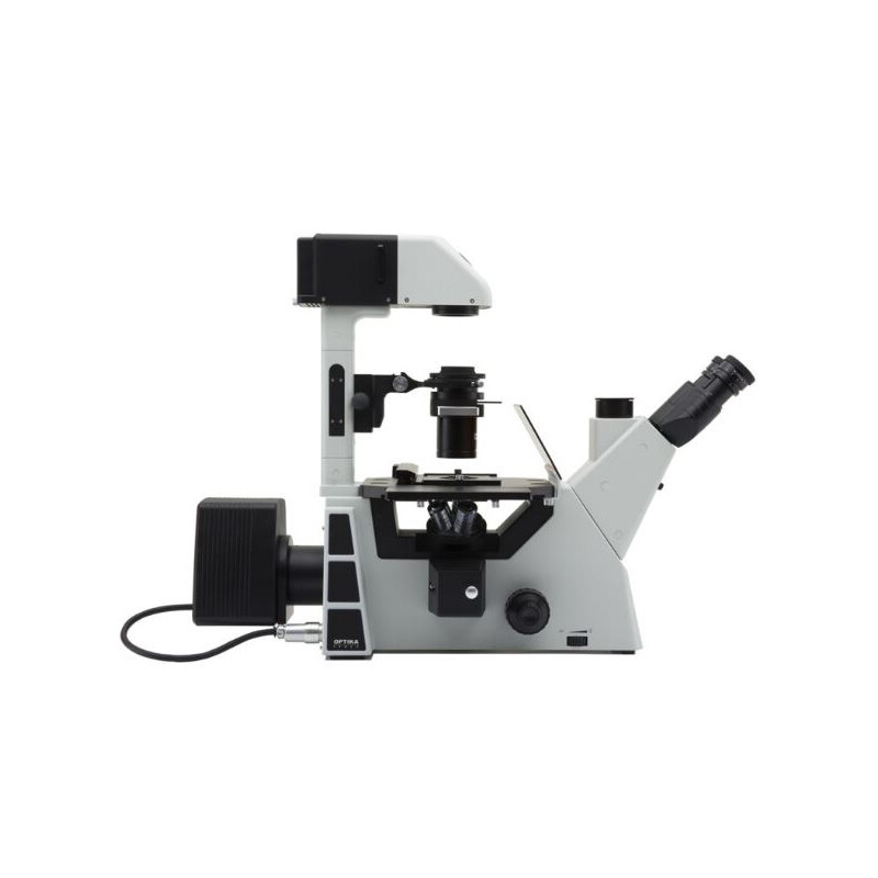 Microscope inversé Optika IM-3METLD, trino, invers, 10x22mm, LED 18W,
