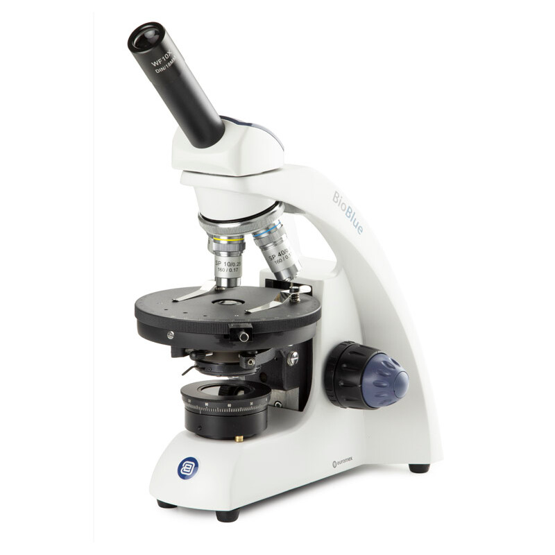 Microscope Euromex Mikroskop BioBlue, BB.4220-P-HLED, mono, DIN, 40x-400x, 10x/18, LED, 1W