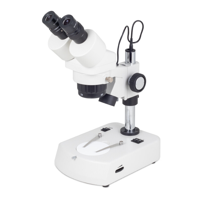 Microscope stéréoscopique Motic SFC-11C-N2LED, bino, 20/40x, AL/DL, LED