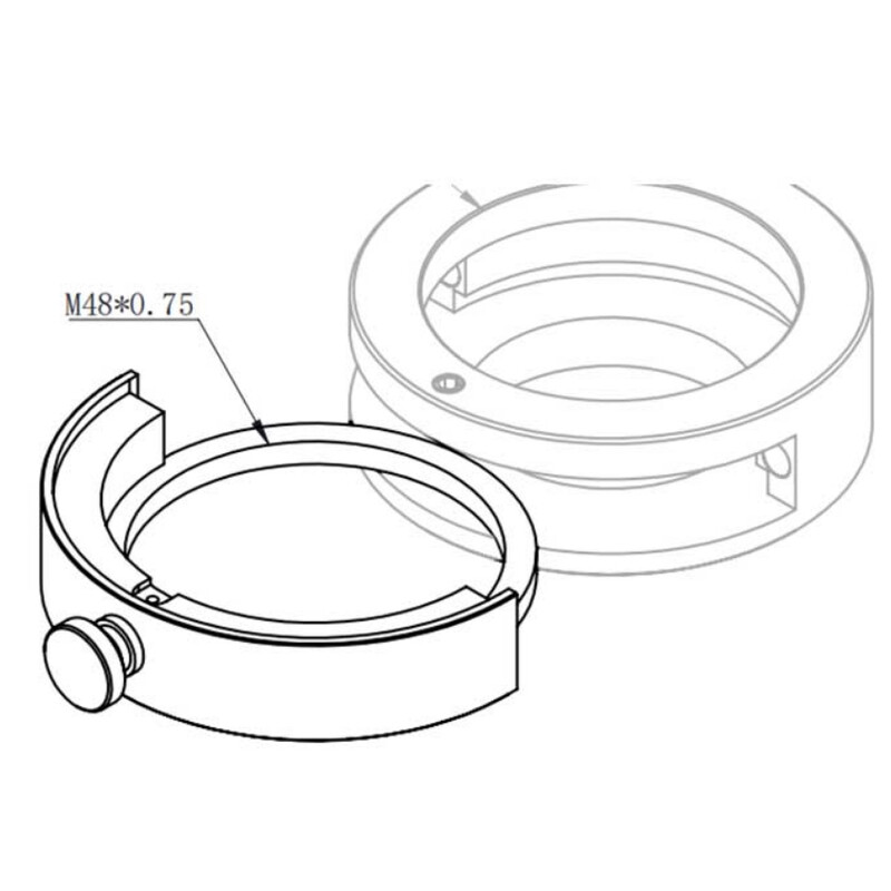 ZWO Crochet de filtre pour le tiroir-filtre 2".