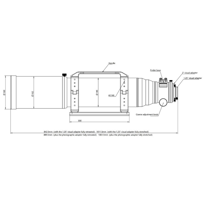 Askar Lunette apochromatique AP 130/1000 130PHQ OTA