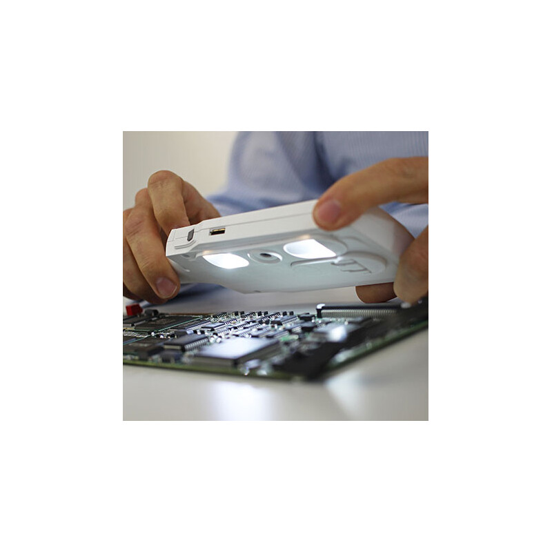 Loupe Vision Engineering CAMß digitale Handlupe, 4x20x, LED, Akku