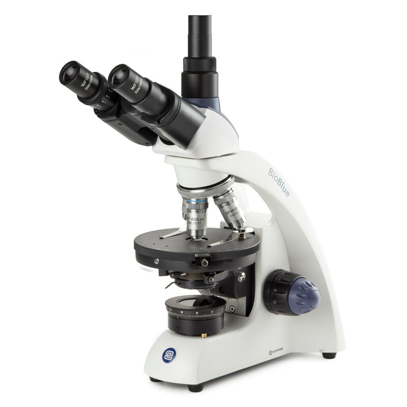 Microscope Euromex Mikroskop BioBlue, BB.4243-P-HLED,trino, Pol, DIN, 40x-600x, 10x/18, LED, 1W
