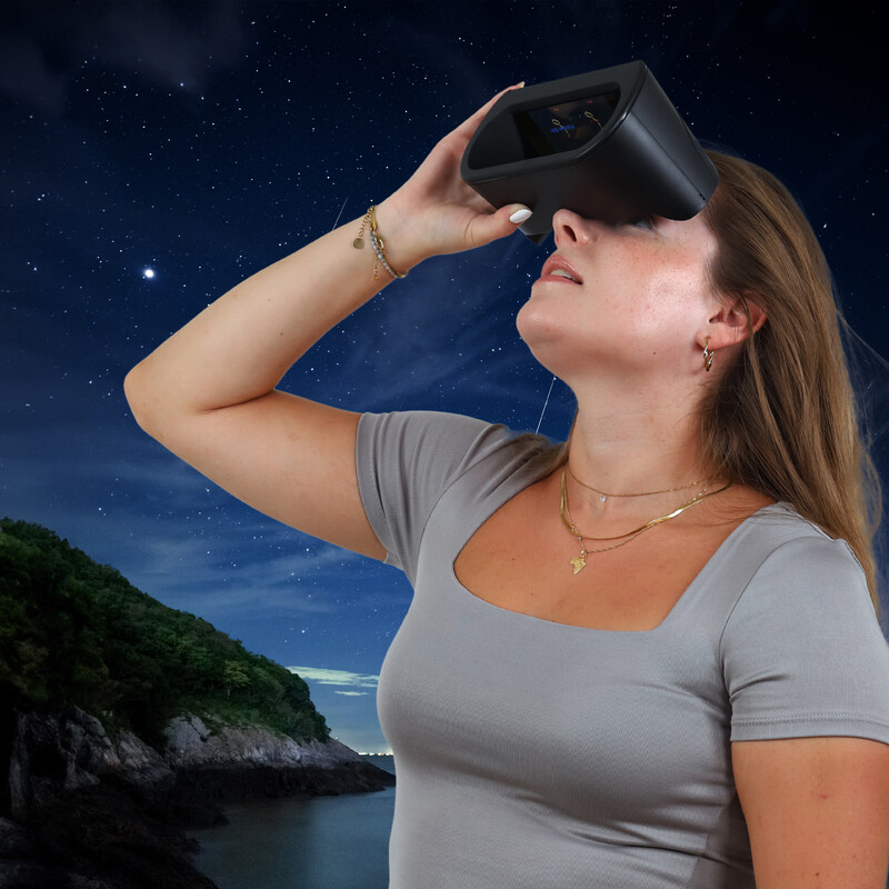Planétarium personnel Omegon Universe2Go+ + Lunettes pour éclipse solaire Solar Safe Deluxe