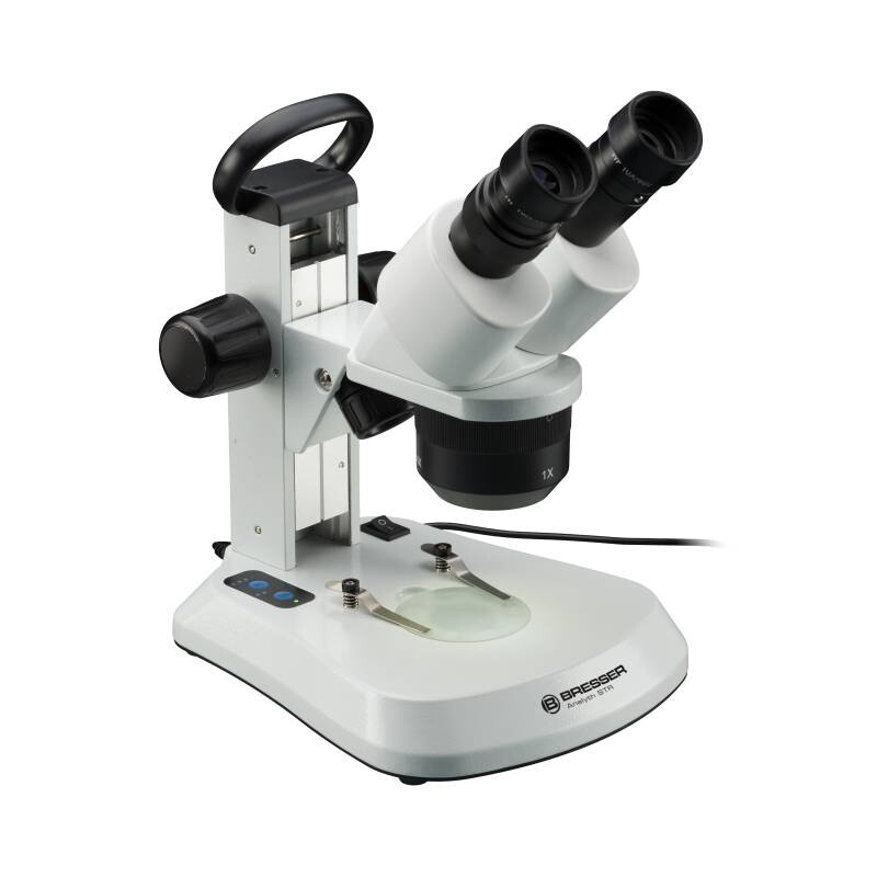 Microscope stéréoscopique Bresser Analyth STR 10x-40x bino; Greenough; 50mm; 10x/20; 10-40x; LED