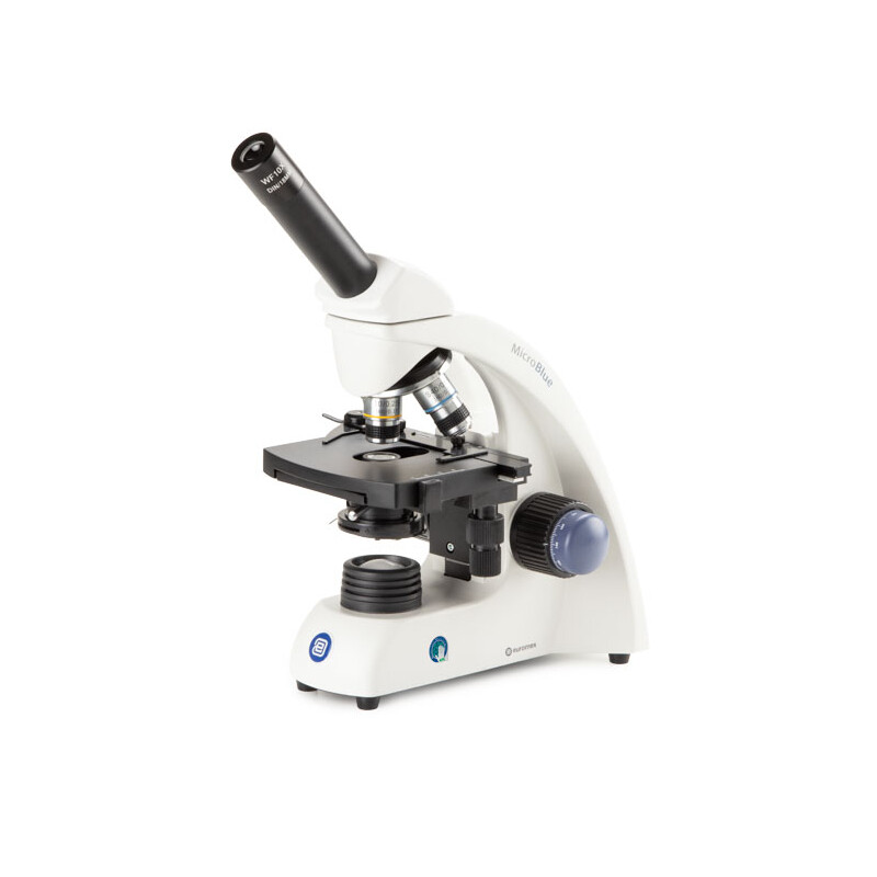 Microscope Euromex MB.1651, mono, DIN 160, achro, 40x-600x, 10x/18, Dl, Akku, LED, 1W