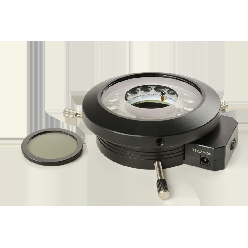 Euromex Lampe annulaire LE.1975, polarisation, 16 LED