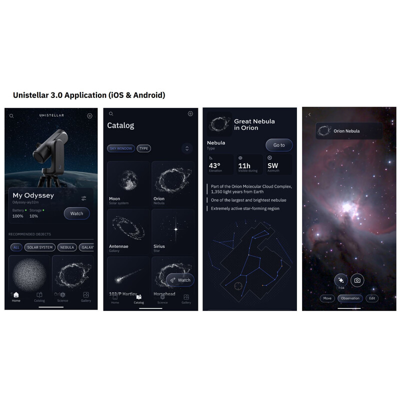 Smart Telescope Unistellar N 85/320 Odyssey Pro + Backpack