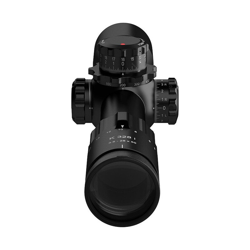 Lunette de tir Kahles K328i 3,5-28x50, MOAK+, cw, droite