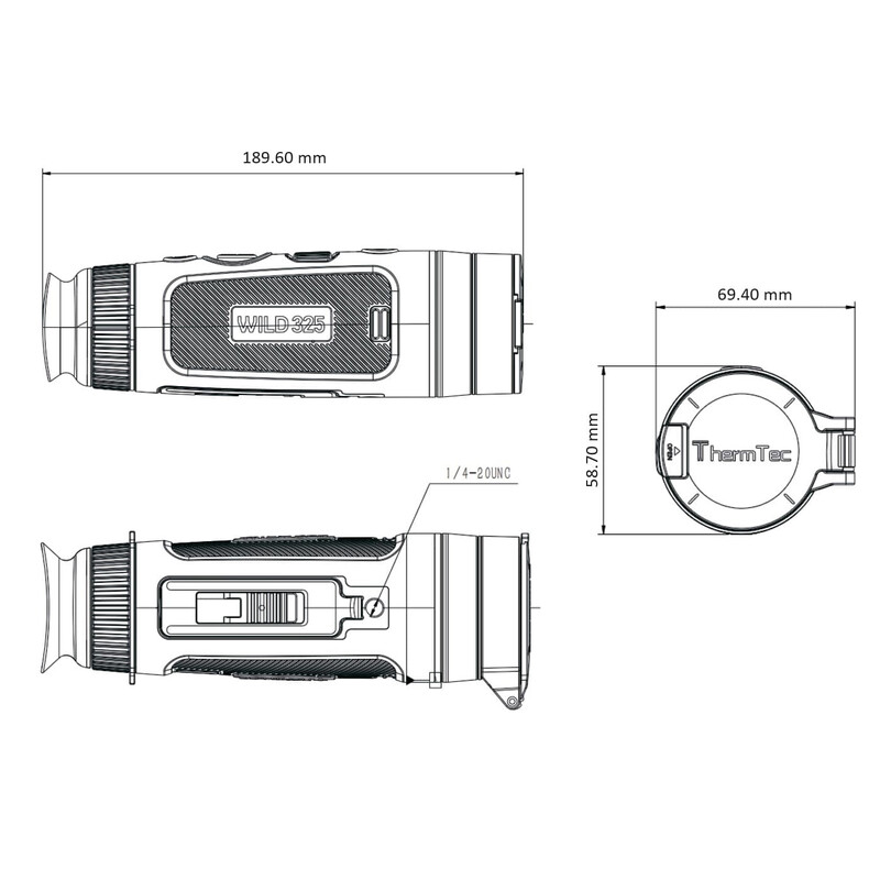 Caméra à imagerie thermique ThermTec Wild 325