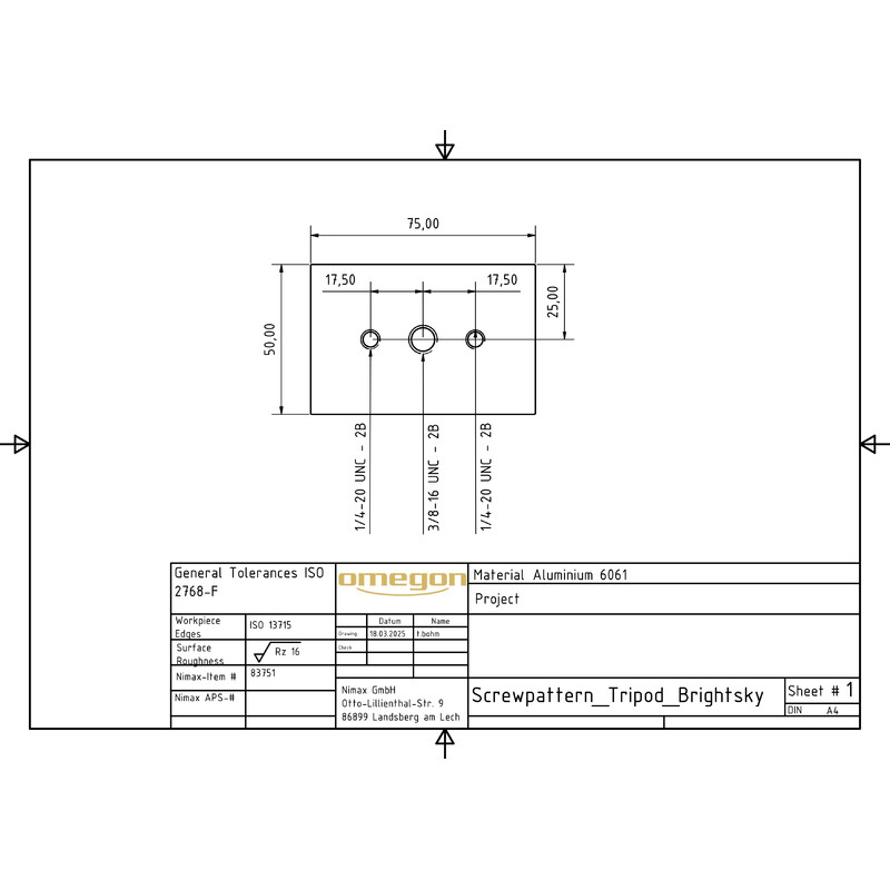 Omegon Jumelles Brightsky 26x82 - 90° + étui