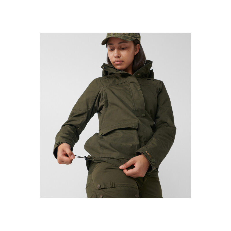 Fjällräven Veste Forest Hybrid W, 633 Dark Olive, L