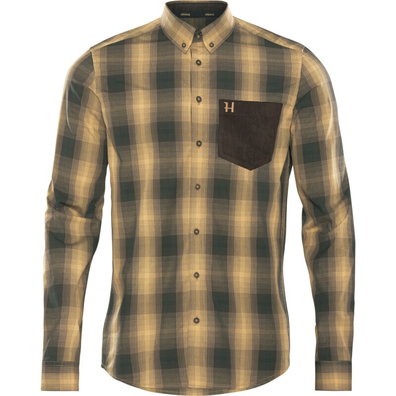 Härkila Chemise Akkan, jaune/noir, taille L