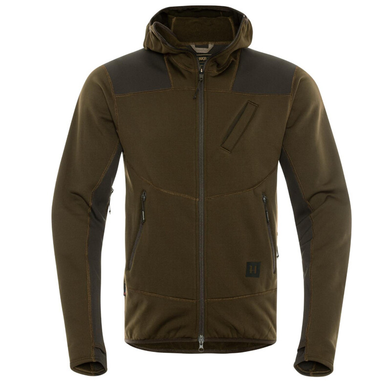 Härkila Deer Stalker Fleece Hoodie , Willow green/Shadow brown Taille XL