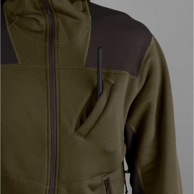 Härkila Deer Stalker Fleece Hoodie , Willow green/Shadow brown Taille XXL