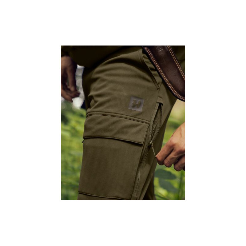 Härkila Pantalon Deer Stalker Light, Willow green/Shadow brown T. 52