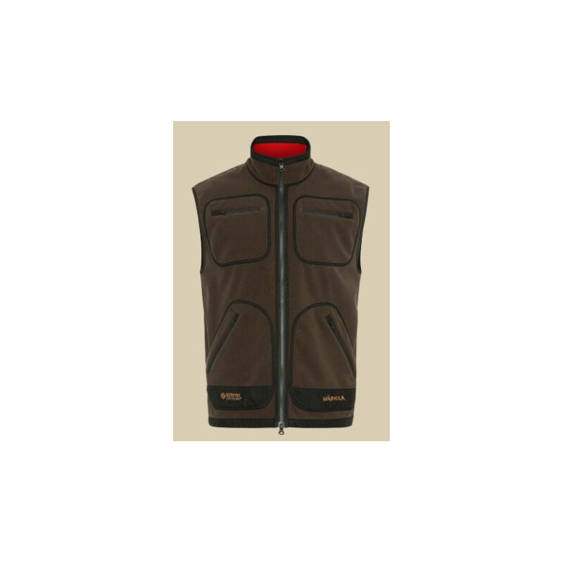 Härkila Gilet polaire Kamko, marron/rouge, taille M