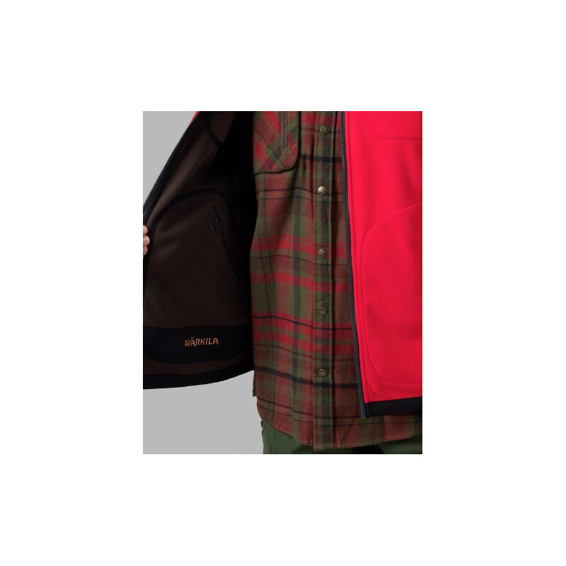 Härkila Gilet polaire Kamko, marron/rouge, taille M
