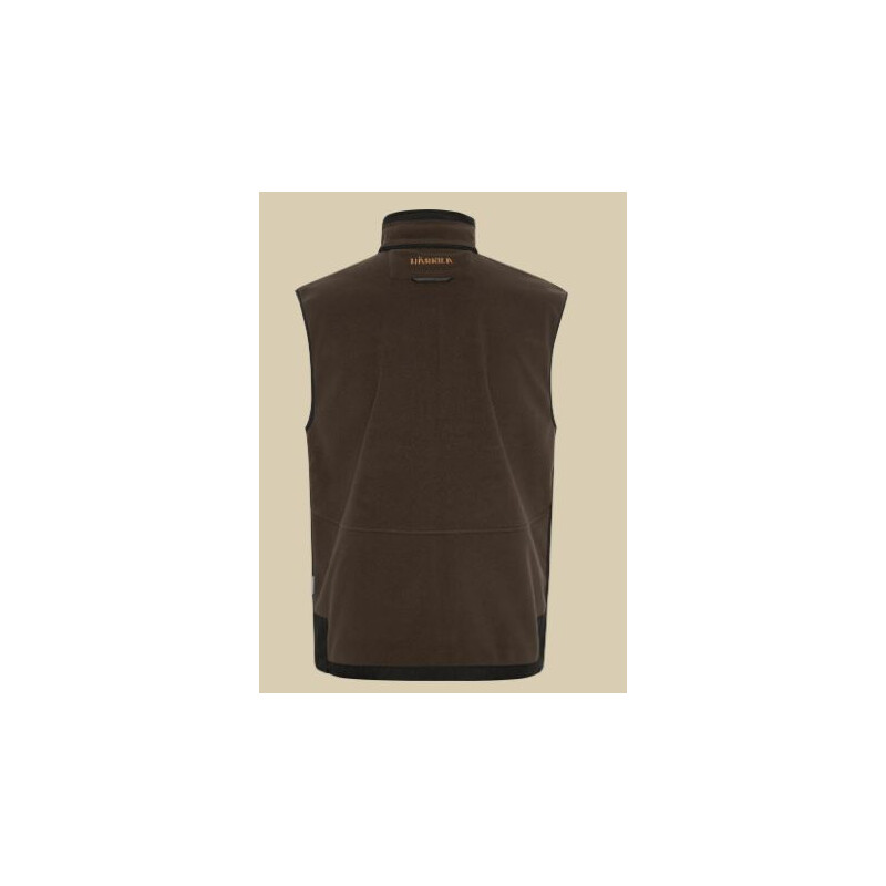 Härkila Gilet polaire Kamko, marron/rouge, taille M