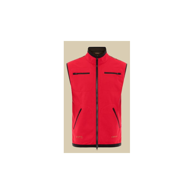 Härkila Gilet polaire Kamko, marron/rouge, taille M