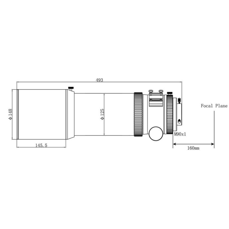 Askar Lunette apochromatique AP 108/600 Quintuplet OTA