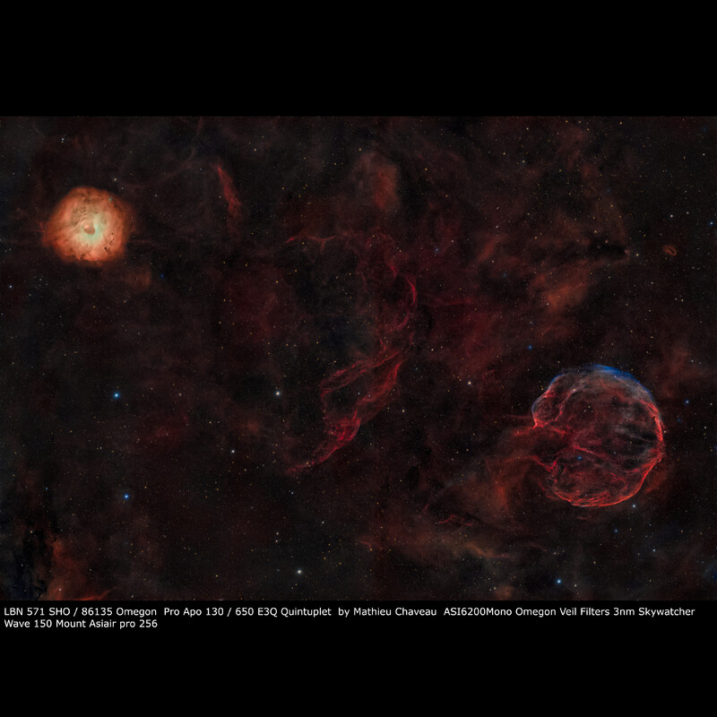 Lunette apochromatique Omegon Pro APO 130/650 ED3Q OTA