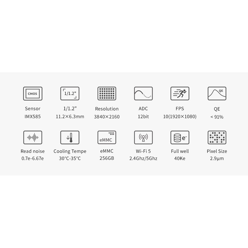 Caméra ZWO ASI 585 MM-Air Mono