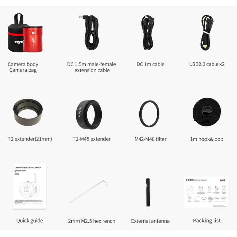 Caméra ZWO ASI 585 MM-Air Mono