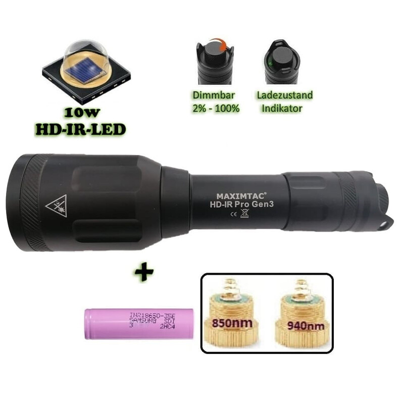 Maximtac HD-IR Pro Gen 3 Éclairage IR LED