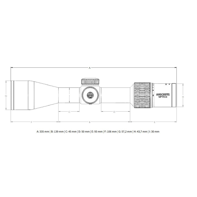 Lunette de tir Anschütz Optics Perfomance Pro 3-15x50 SP LR Dot IR