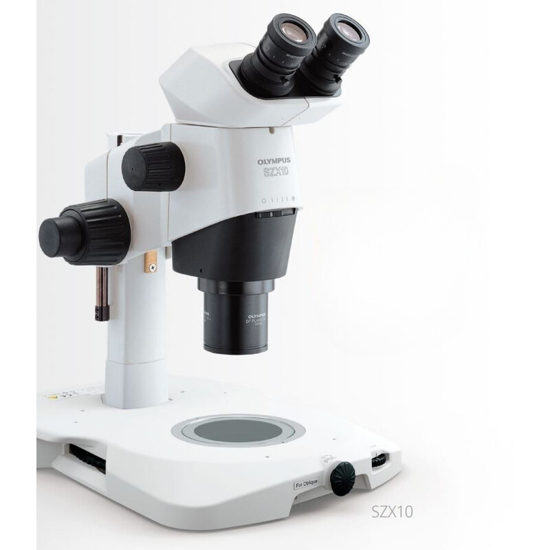 Microscope stéréo zoom Evident Olympus SZX10, bino, 10:1, 6,3-63x, 81 mm, SZX2-ILLTQ LED